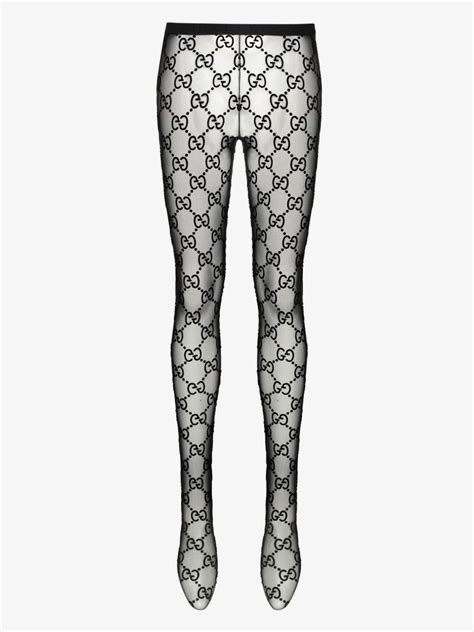 printed tights gucci